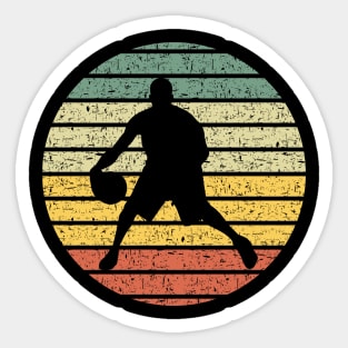 Vintage Basketball silhouette Sticker